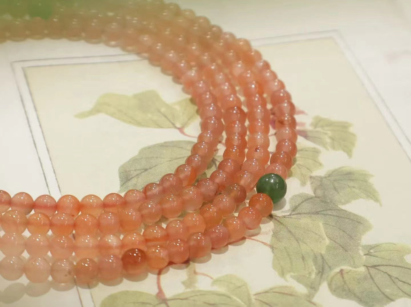 Red Agate & Tourmaline Pixiu Necklace
