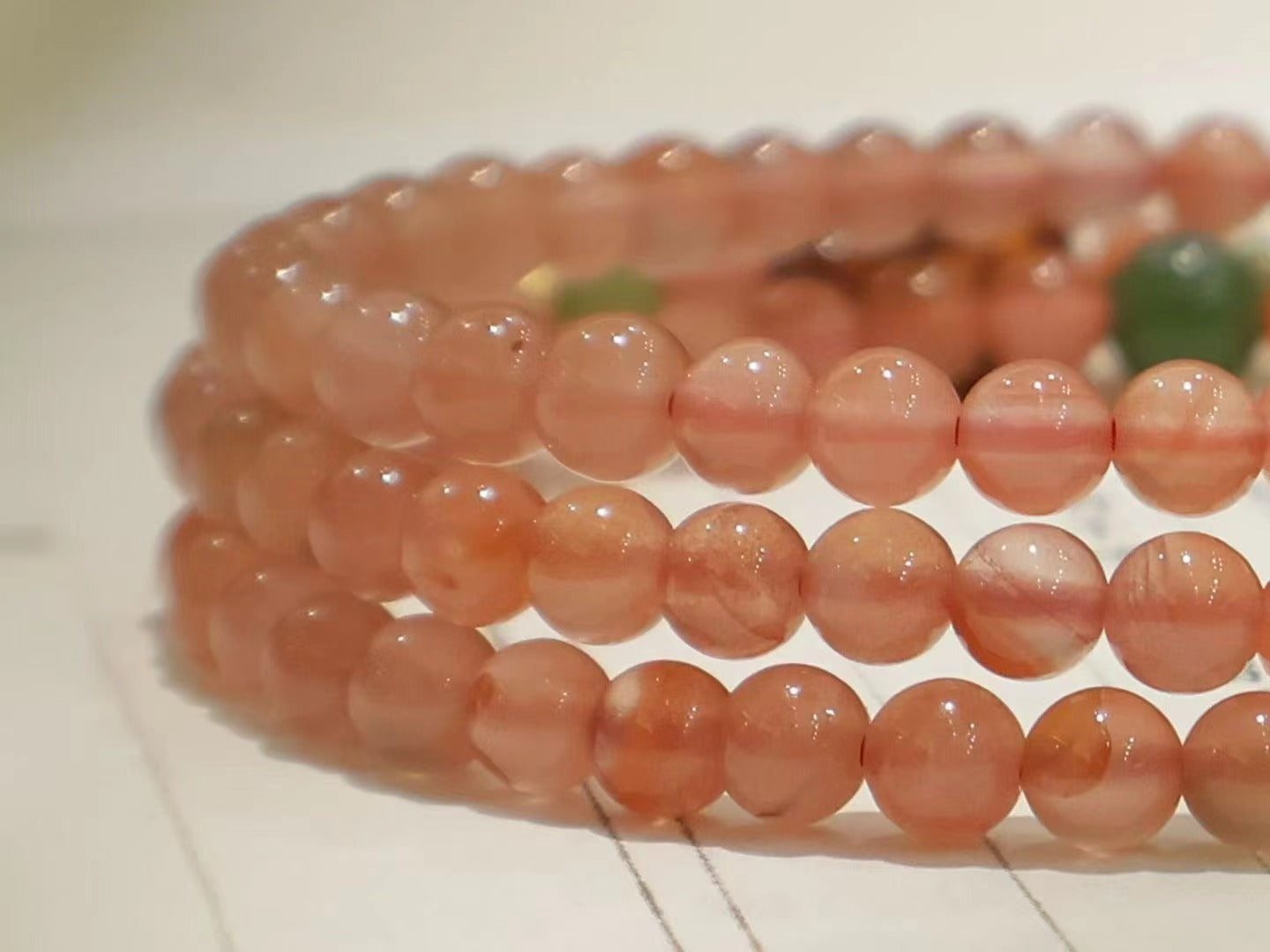 Red Agate & Tourmaline Pixiu Necklace