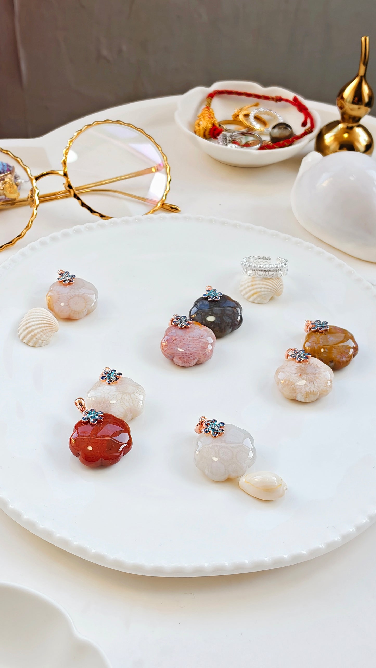 Coral Jade Ruyi Pendant – A Unique Treasure from the Deep