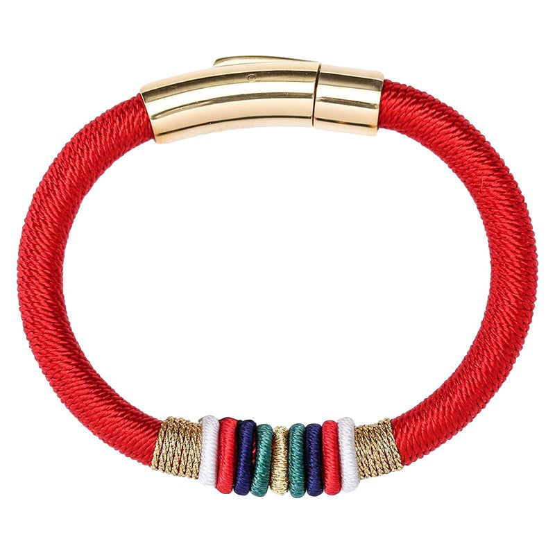 The Ninefold Kashaya Red String Bracelet