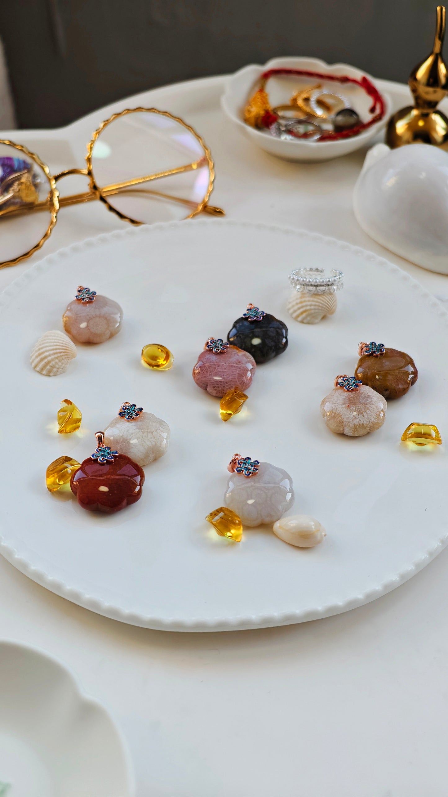 Coral Jade Ruyi Pendant – A Unique Treasure from the Deep