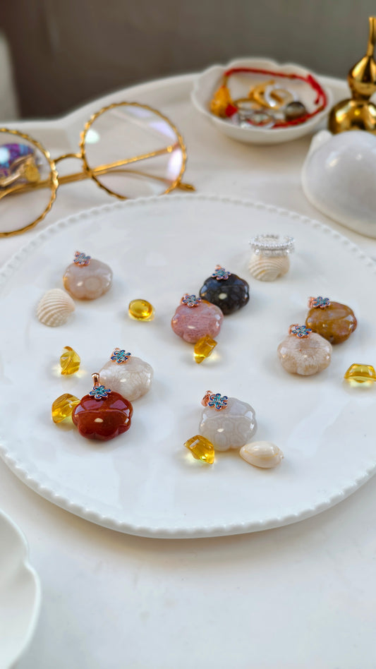 Coral Jade Ruyi Pendant – A Unique Treasure from the Deep