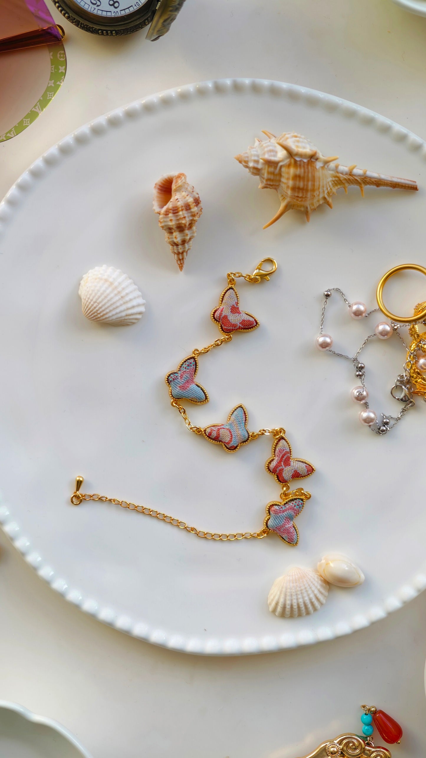 Shu Embroidery Butterfly Bracelet