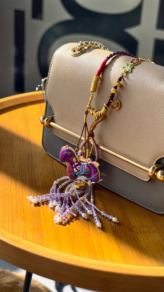 Tibetan-style horse charm bag charm or necklace