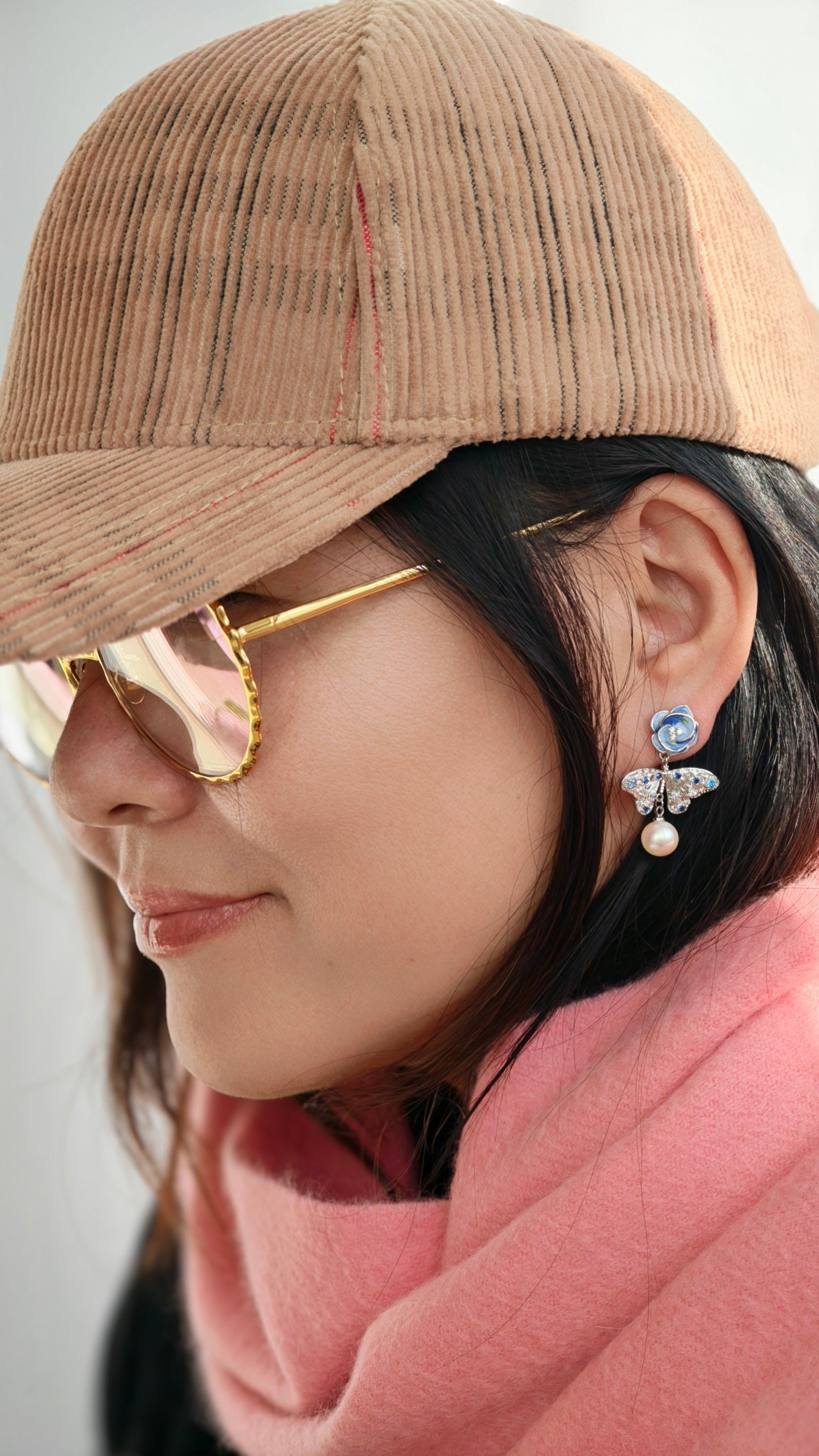 Rose & Pearl Drop Earrings: Soft Elegance with Coastal Charm