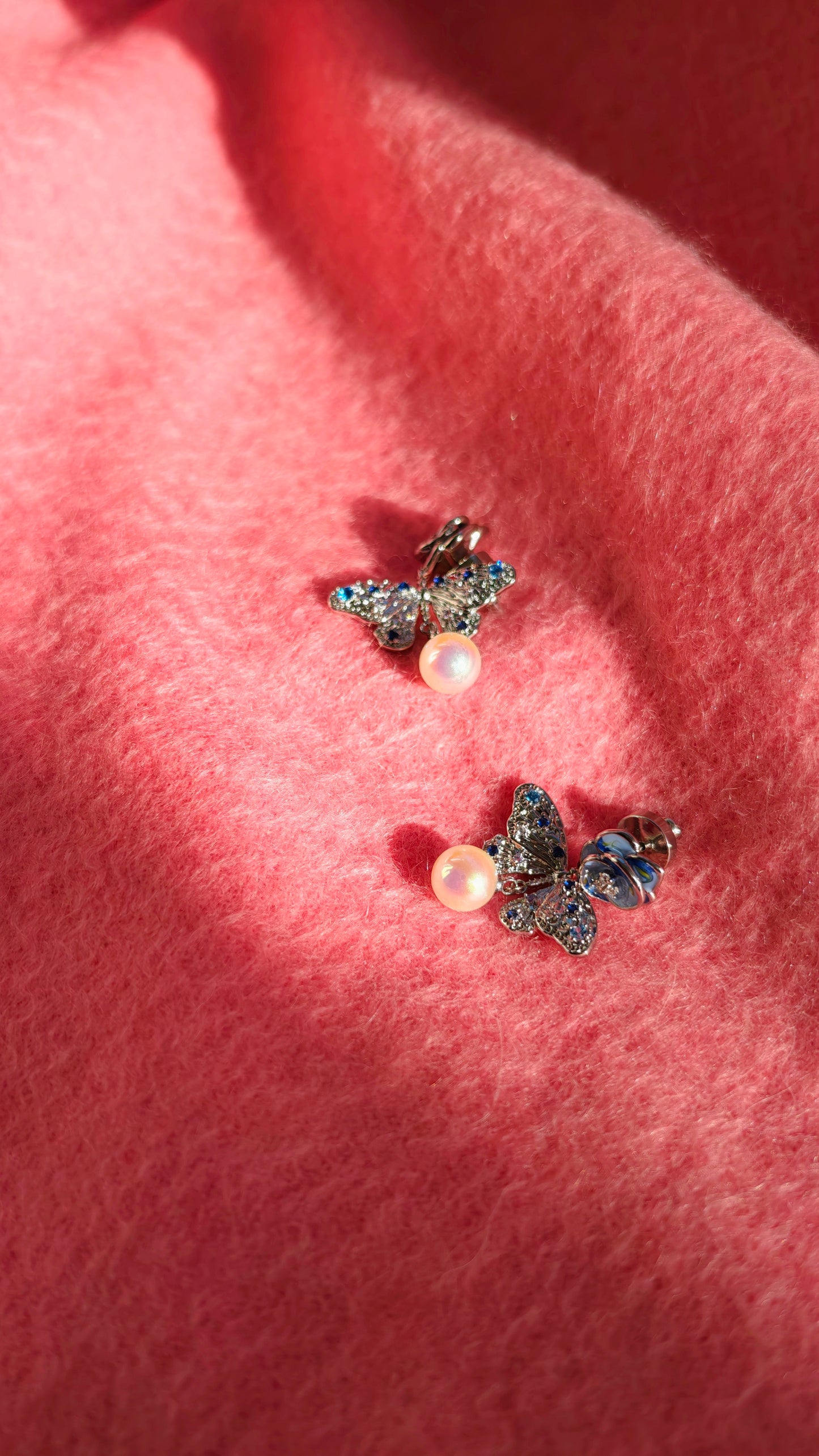 Rose & Pearl Drop Earrings: Soft Elegance with Coastal Charm