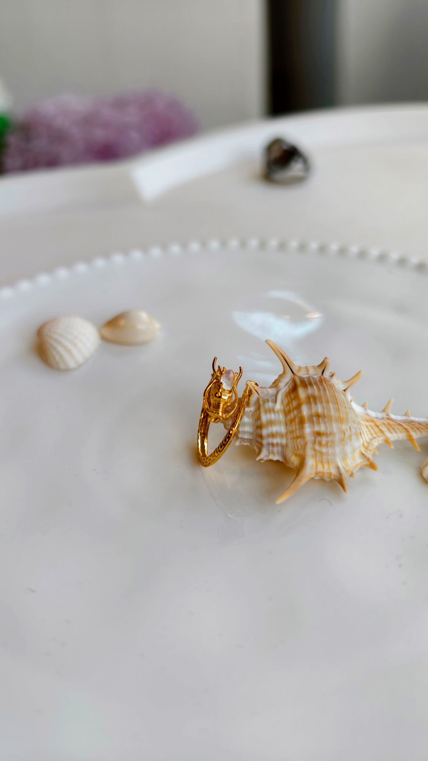 Golden Dragon Statement Ring: Mythic Elegance with Bold Detail
