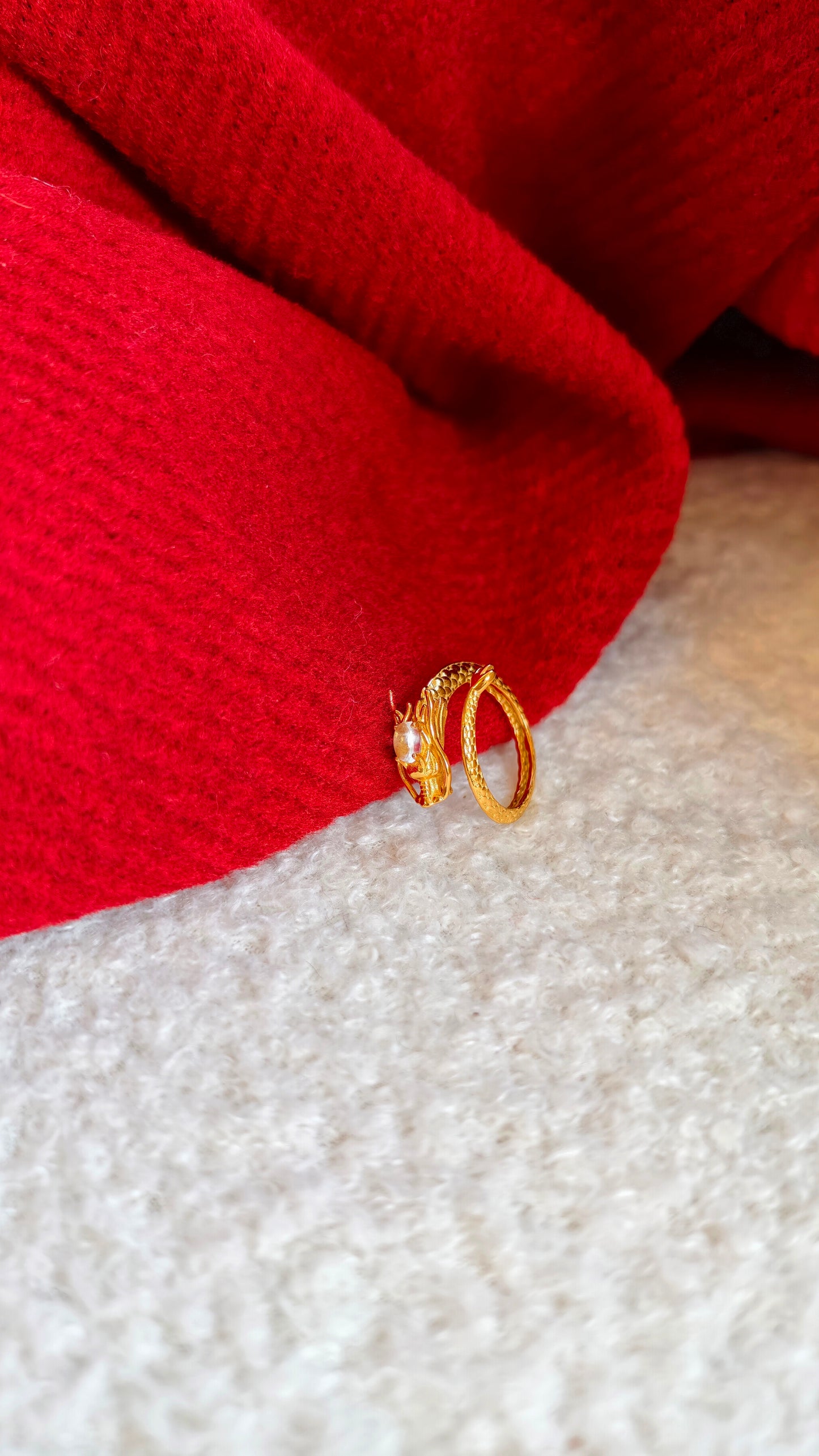Golden Dragon Statement Ring: Mythic Elegance with Bold Detail