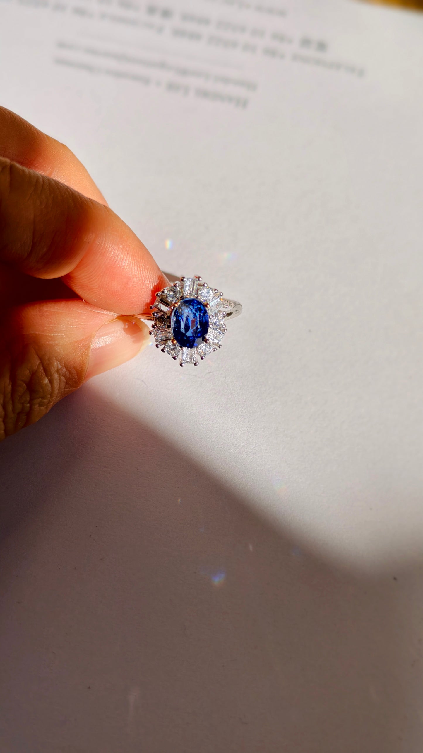 Vintage London Blue Topaz Ring