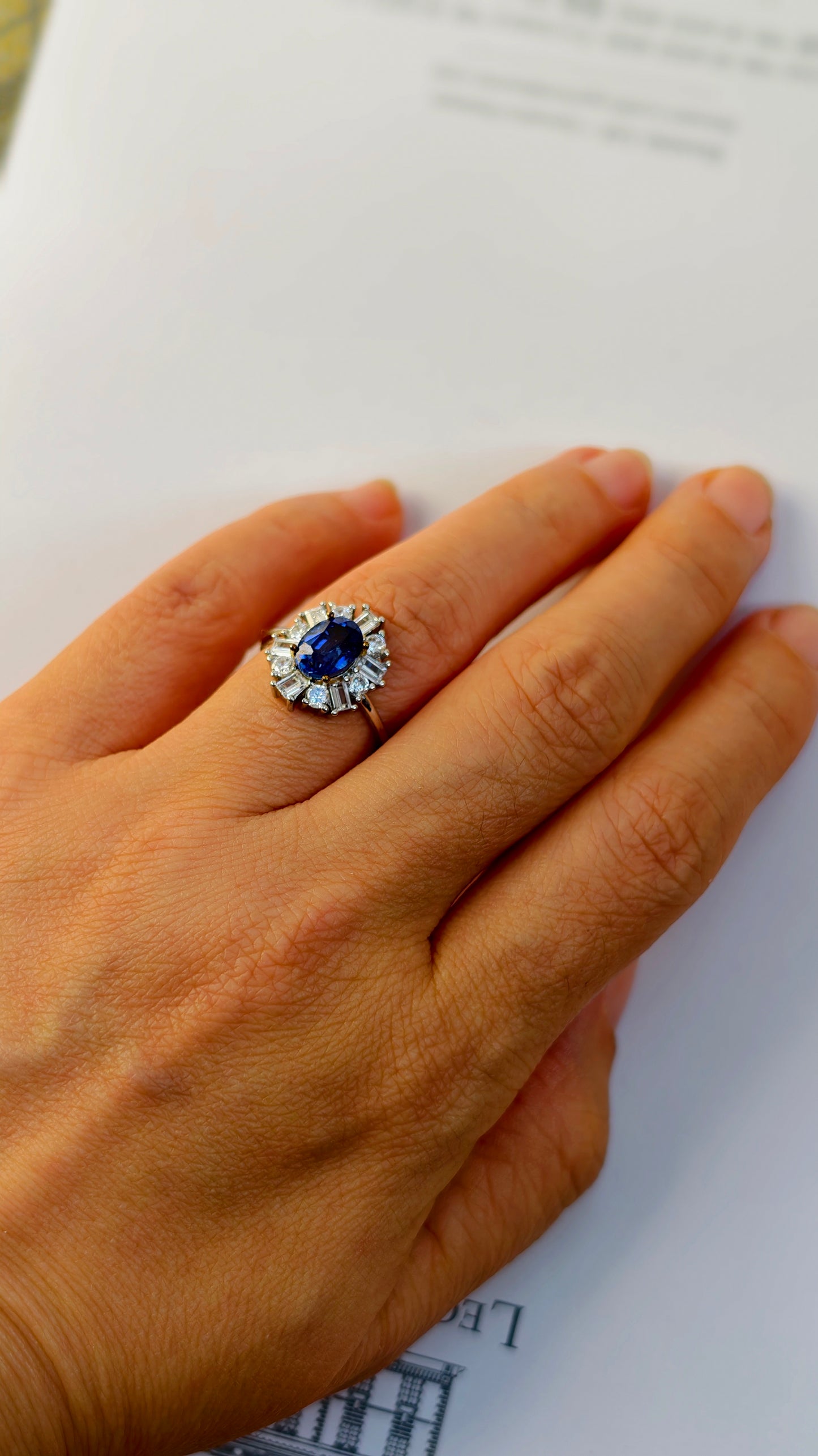 Vintage London Blue Topaz Ring